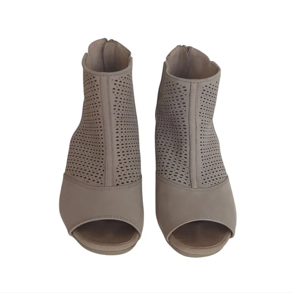 Earth Ivy Sahara Open Toe Leather Shooties 9W Tan - Picture 8 of 16